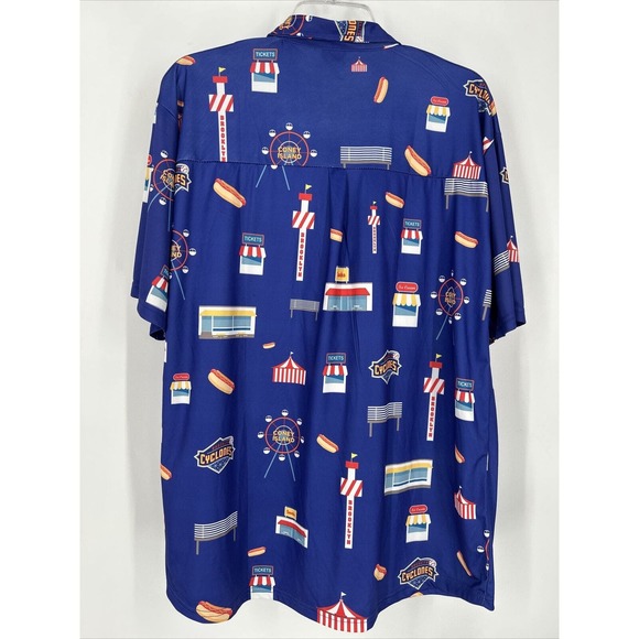 Brooklyn Cyclones Coyote Productions Button Down Shirt XL Camp Coney Island - Picture 4 of 8